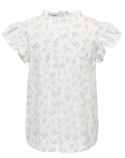 Only - ONLTea-Idris Frill Tape Top - Cloud Dancer/Wild Bunde